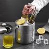 Thermos Ice Bucket, Non-Melt Stainless Steel, Double-Walled Ice Bucket with Handle and Lid, Vacuum Insulated, Large Capacity, Cylindrical Shape, Keeps