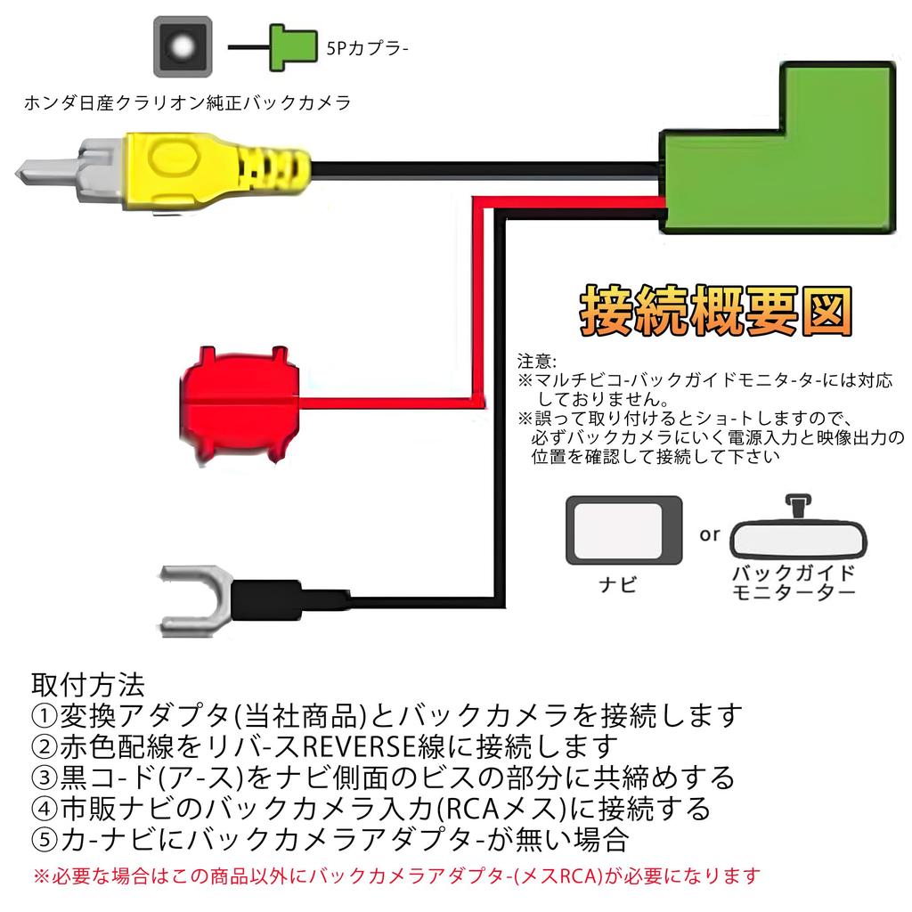 Адаптер камеры заднего вида для Honda, Nissan, Mazda, Daihatsu, Suzuki, Clarion, подключает оригинальную заднюю