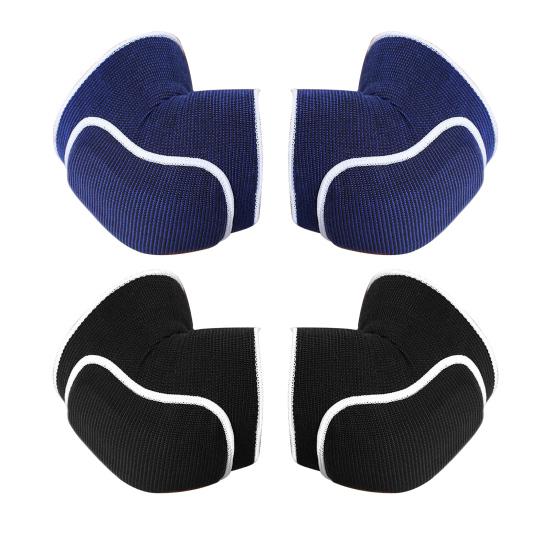 1 Pair Elbow Pads Soft Elastic Breathable Fabric Joint Pain Relief Compression Arm Sleeve Wrap Padded Soft Support Cushion