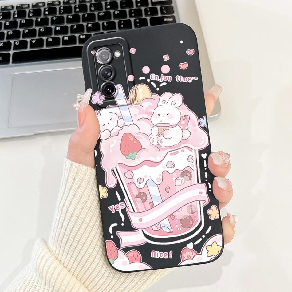 For Samsung Galaxy S20 FE S20+ S20 Cute Rabbit Cartoon Phone Case For Samsung S20 Plus S 20 S20FE 5G Soft Silicone Cases Bumpers