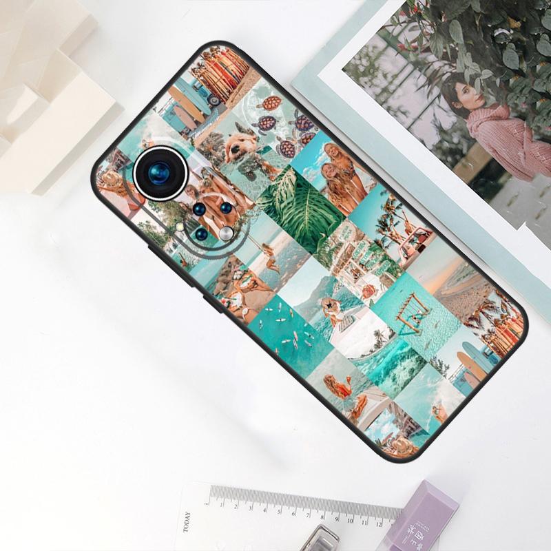 Летний коллаж 'Серф Бичи Блю' Для Honor Magic 7 Lite 6 8 Pro Чехол Для Honor X9d X9a X9b X9c X8c X8b 200 400 50 70 90 Win RT