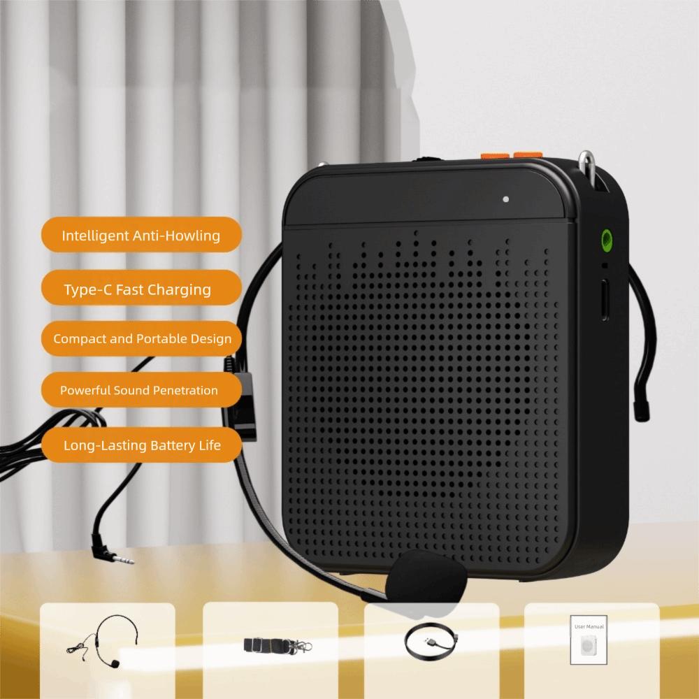 K5 Wireless Voice Amplifier FM Radio Sound Amplifier Bluetooth Speaker  for Noisy Environment