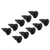 10Pcs Soft Rubber Arrowhead Suction Cup Arrow Heads for Children Hunting Game Outdoor Sports Black