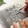Multi Function Stainless Steel Doodle Drawing Rule with Lace Hollow Out