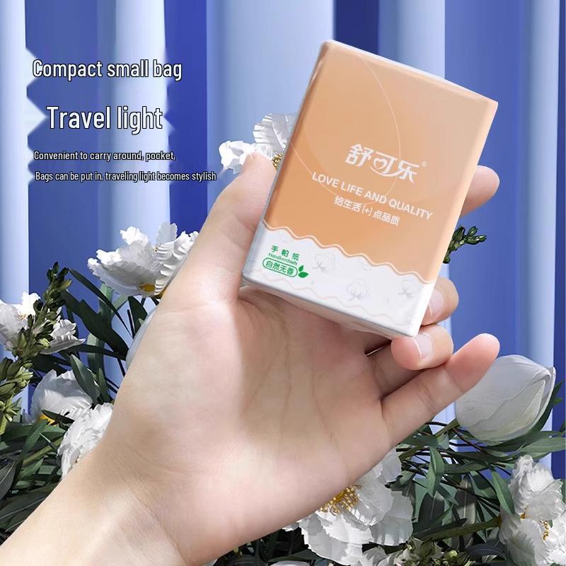 Большой портативный карманный набор носовых платков - 30 выгодных упаковок мягких салфеток из древесной целлюлозы