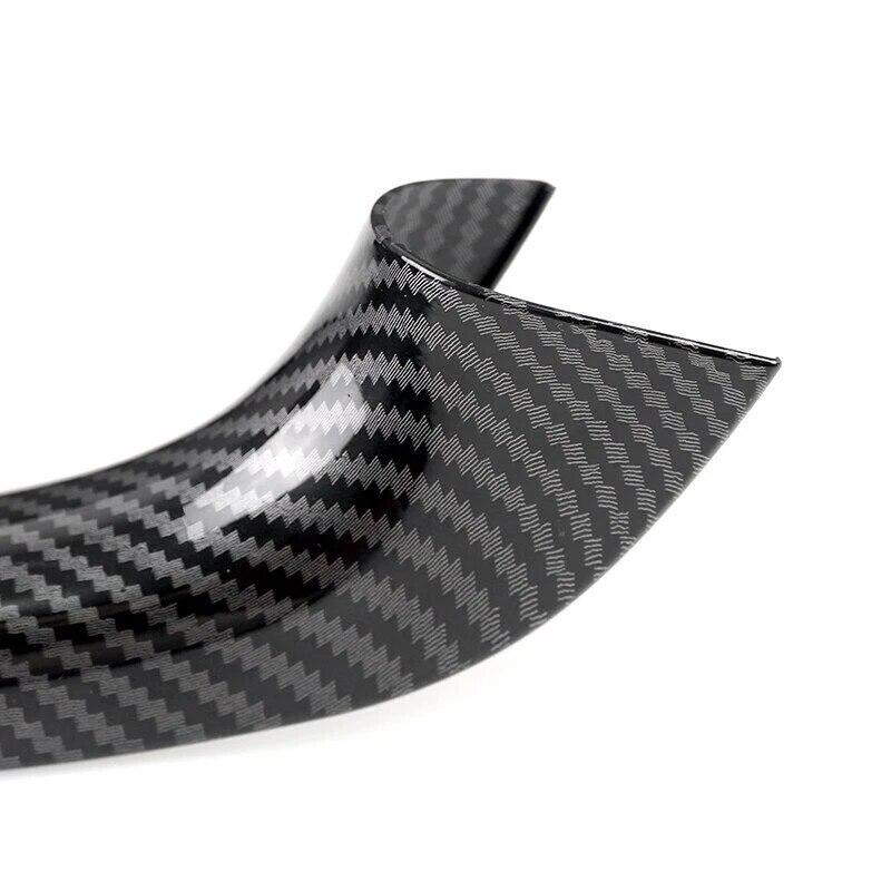 For BMW X3 X4 G01 G02 2018-2022 Interior Inner Door Handle Trim Cover Carbon Fiber Look Black ABS Plastic