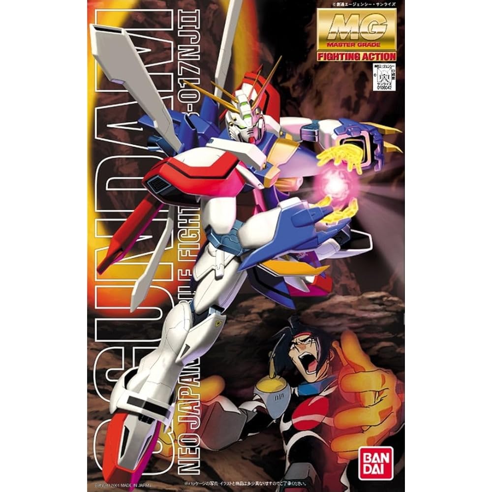 MG God Gundam 1/100 Масштаб Пластиковая Модель-Конструктор с Цветовой Кодировкой