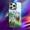 Anime Sousou No F-Frieren Phone Case For iPhone 16,15,14,13,12,11,Pro,Max,Plus,Mini,XS,SE Anti Fall Black Matte Hard Bumper