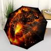 Flaming Leopard- Automatic Umbrella,Suitable for Men and Women,Suitable for Birthdays, Christmas, Gifts for Fashion Lovers0920b