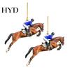 Holiday Ornament Gift 2Pcs Christmas Acrylic Riding Design Tree Durable Decoration Pendant Home Decor Car Interior Energetic