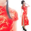 Китайский Длинный Китайский Сексуальный Один Цветочный Узор [Arika] Платье, Одежда, Косплей, Часть, (С, Красный)