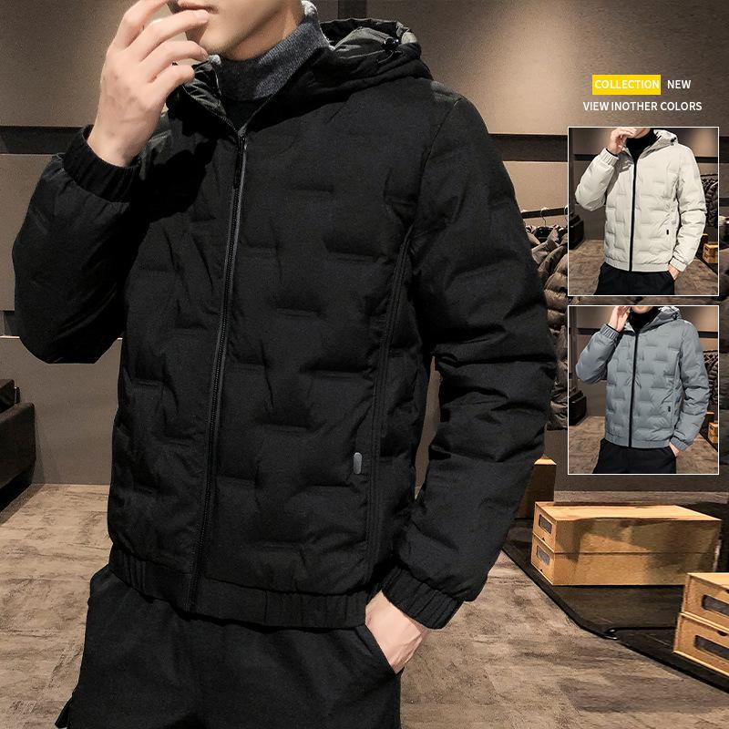 Men's Down Jacket Winter New Hooded Trendy Brand Casual Fashion Versatile White Duck Down Youth Down Jacket Men's Clothing