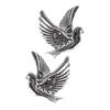 Wax Motif - RAYHER - Silver Dove - 2.2x2.7cm - 2 Pieces - Mixed