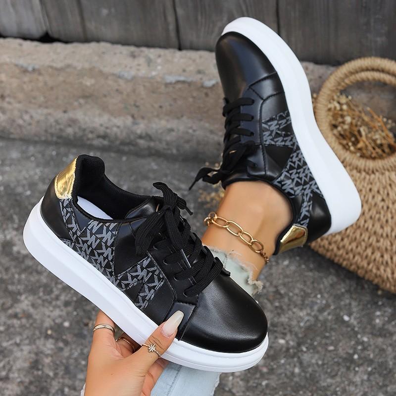 2024 весна новые большие размеры спортивная обувь женская на шнуровке модная повседневная спортивная обувь женская