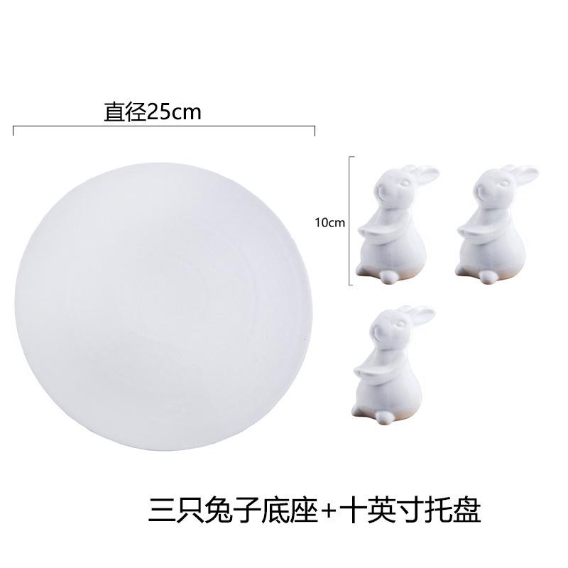 Подставка для десертов на свадьбу в виде кролика - фруктовая тарелка, подставка для торта, блюдо для димсамов и тарелки для суши для подачи закусок и десертов