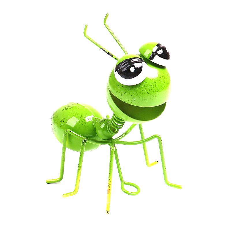 Metal Craft Ant Yard Decor Colorful Cute Insect Wall Sculptures Indoor And Outdoor Colorful Metal Art Decoration