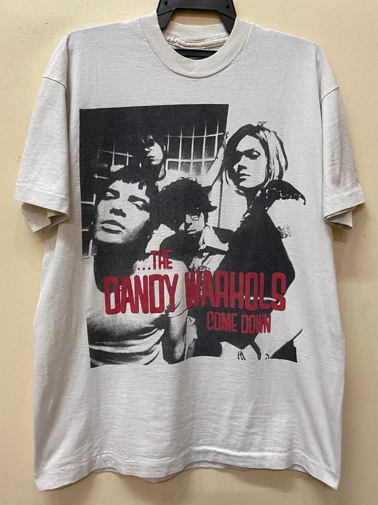 Винтажная футболка Dandy Warhols Come Down 90-х Унисекс Классический Размер S5XL S209 Унисекс Футболка