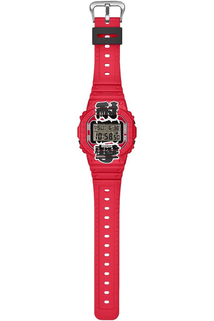 Изготовленные в экологически чистом красном цвете [Casio] Часы G-Shock, Япония, Дизайн «Красный Фонарь», Материалы, DW-5600AKA-4JR, Мужские,