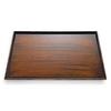 Clear Stream Long Wood Grain Tray Tochigi Lacquerware Made In Japan J-kitchens 3-Shaku (Tray/Tray) Wood, Non-Slip, 39cm, (ABS Resin),