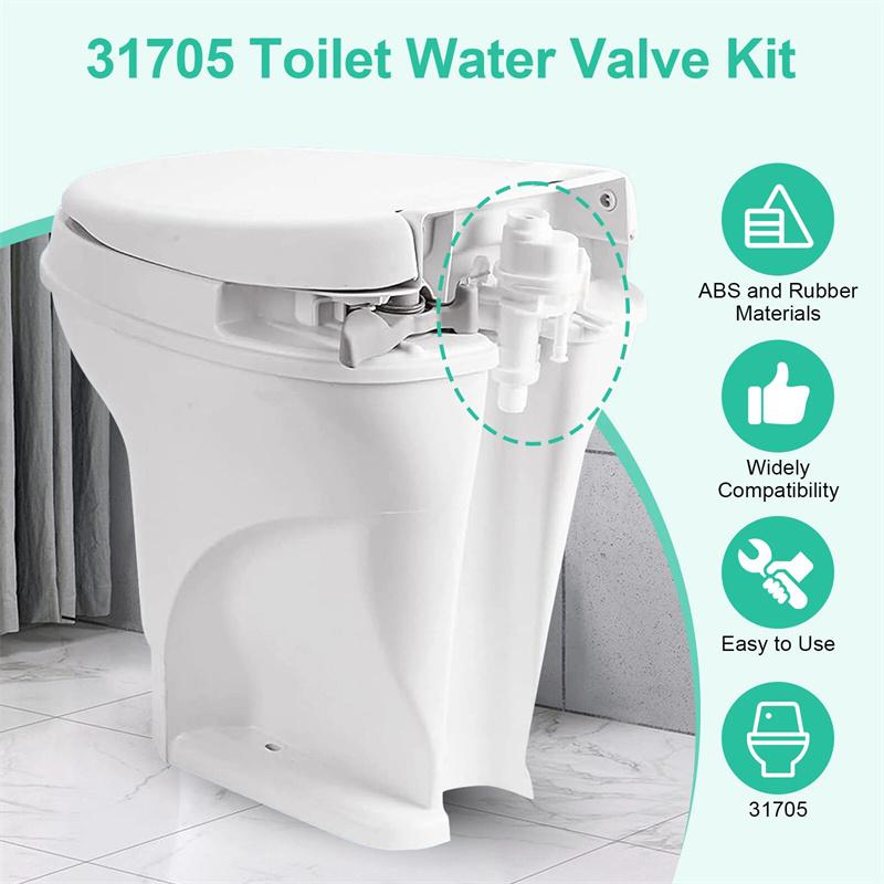 Ремонтный комплект клапана подачи воды для туалета RV Thetford Aqua Magic V Модель High / Low Запчасти для туалета RV 31705 31688 31687 31683