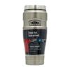 Стакан для путешествий из нержавеющей стали с двойной стенкой и вакуумной изоляцией, серебристый, 16 унций