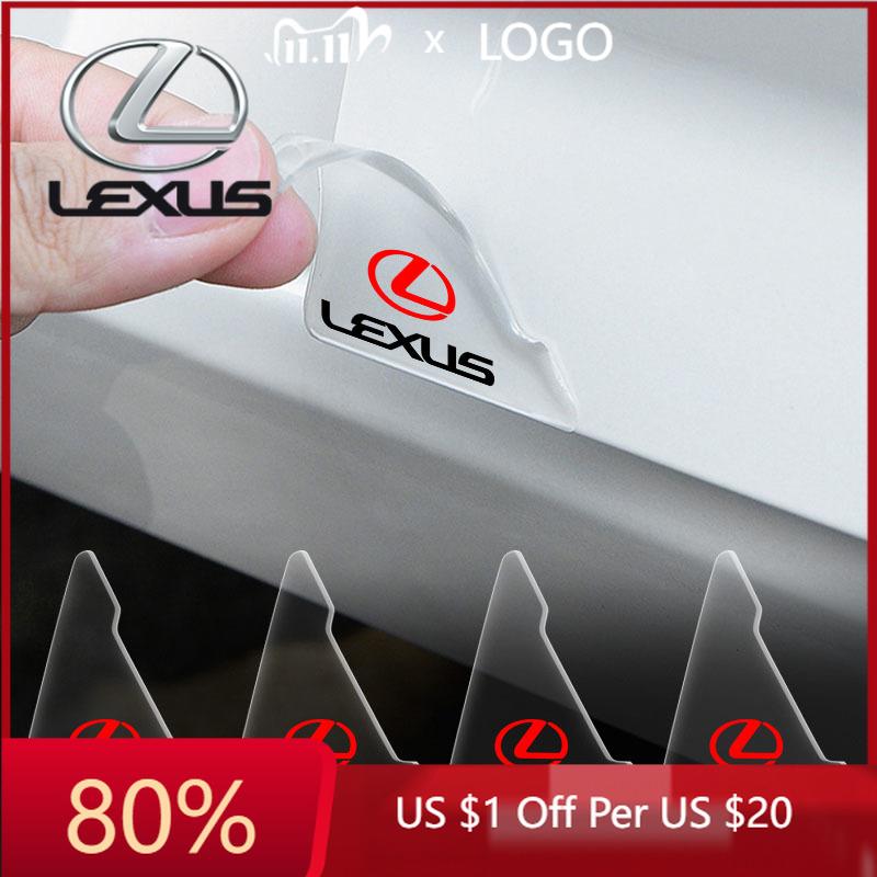 AAPK1 2026 Hot Interior Stickers 2pc Car Transparent Protective Cover Door Corner Cover Anti-collision Sticker For Lexus CT200H RX200T