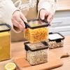 Кухонный ящик для хранения, герметичный контейнер для хранения продуктов, герметичный контейнер для хранения продуктов для кладовой с крышкой для муки, сахара и риса