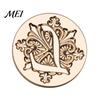 Decorative Wax Seal Stamp Iris A-Z Initial Alphabet Head, Brass Engraved Vintage Sealing Head for Wedding Invitations Envelopes Journal Gift Packaging