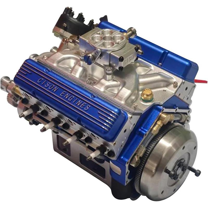 Набор модели двигателя V8 Бензиновый Малоблочный Модели Двигателя Мини Собери Сам Stem Cison Работающие Наборы Двигателей Которые Работают