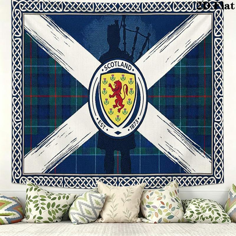 Scotland Wall Tapestry Aesthetic Wall Hanging Printed Fabric Blanket Decorative Tapestries for Bedroom Living Room Home Decor