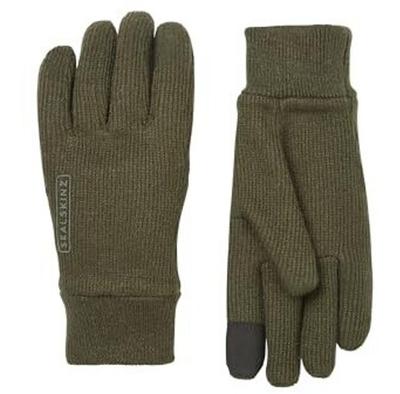 Велосипедные перчатки SealSkinz Necton (оливково-зеленые)