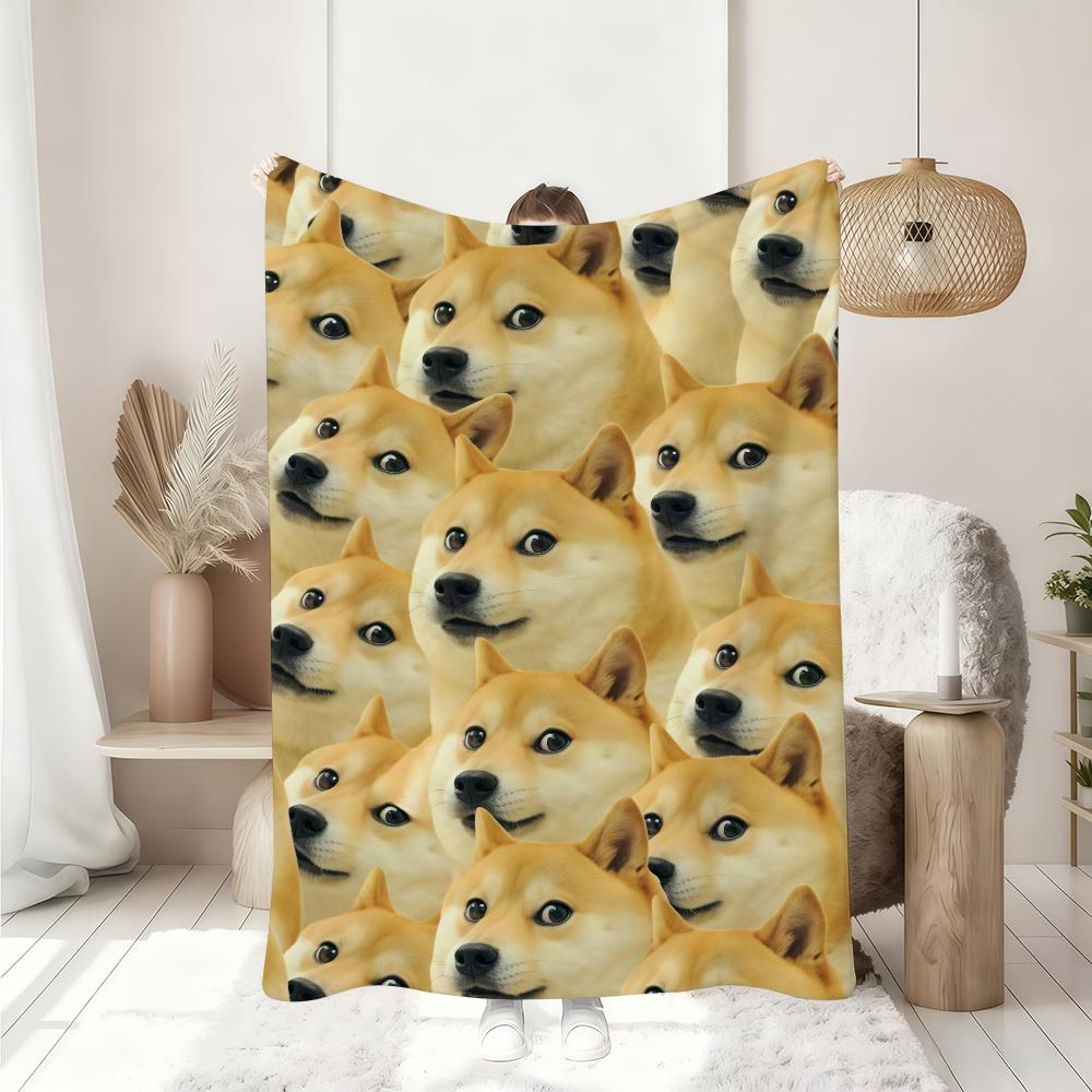 Смешное C CheemS D Doge E Одеяло Мягкое Пледовое Одеяло для Дома Спальни Кровати Дивана Пикника Путешествия Офиса Покрывало Одеяло Подарок