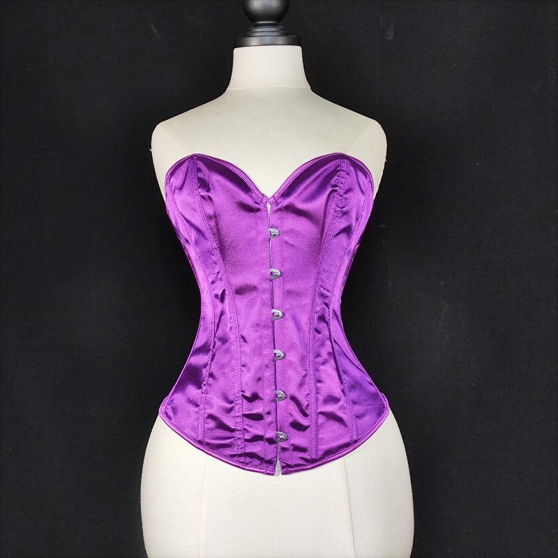 Хэллоуин Корсет для двора Сатиновый бюстье С Shapewear с Push-Up