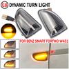 2PCS Smoked lens Amber LED Dynamic Side Marker Light Turn Signal Lights For Smart Fortwo 451 MK1 & MKII 2007-2014
