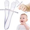 NEW Teething Ring Teething Toy Brush Teething Tool for BABY Silicone (X2 Pcs)