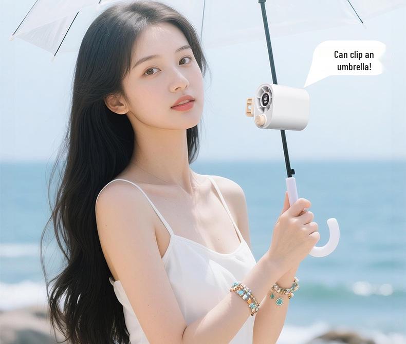 High-Speed Digital Display Clip Fan with Semiconductor Cooling and 100-Speed Settings