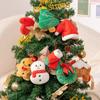Christmas Tree Ornaments: Gingerbread Man, Wreath Plush, Snowman Hat Doll