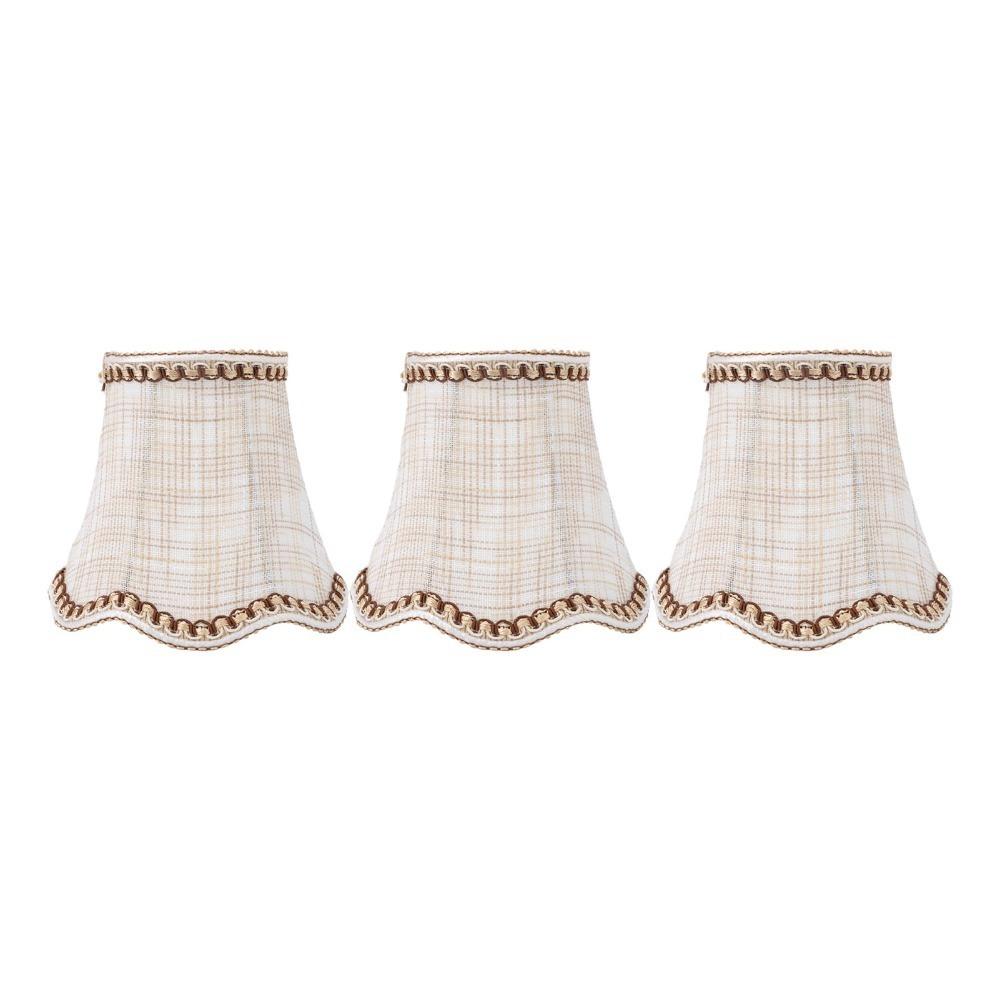 3PCS Clip On Design Lampshade Fabric Chandelier Lamp Shades Modern Small Lamp Shades Indoor Lamp