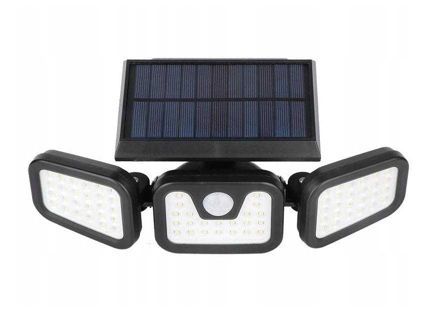 Solar garden lamp, outdoor street lamp with sensor, wall-mounted, 3-in-1 LED