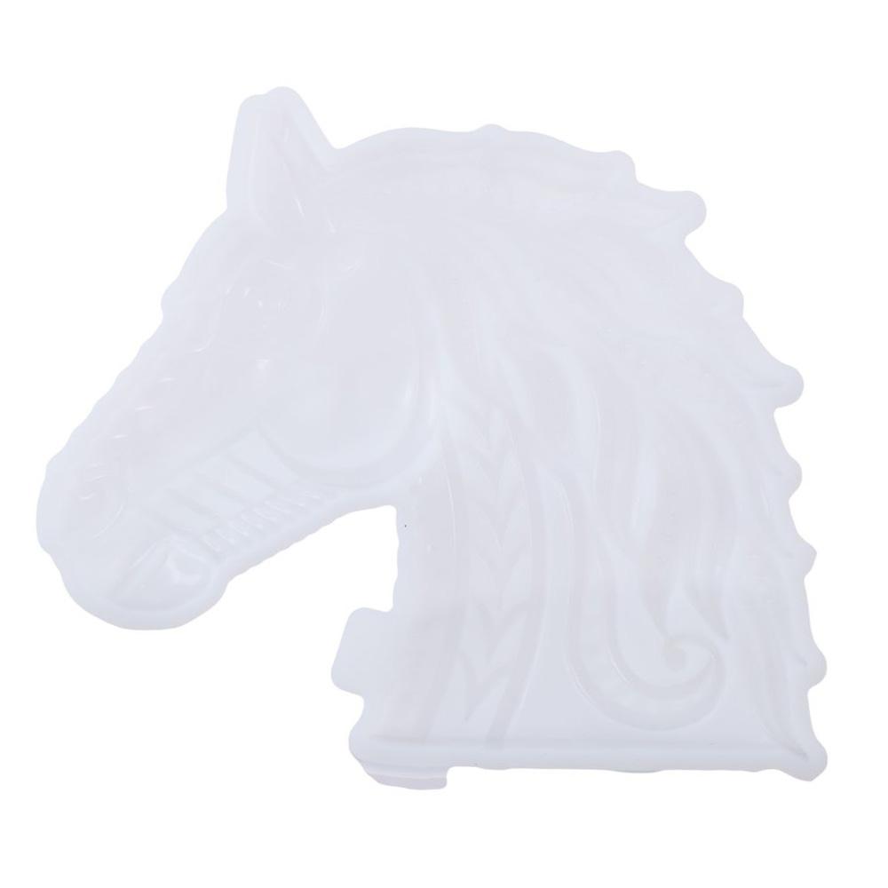 Силиконовые 3D формы для животных в виде лошадиной головы, 3D формы для лошадиной головы из смолы для украшения двора