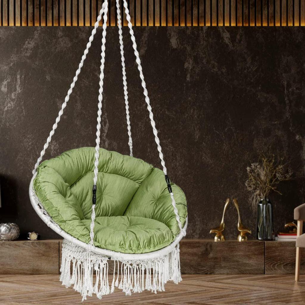 Premium Round Shaped Swing Chair/Jhula for Balcony/Swing for Adult Indoor/Hammock Swing/Zula for Home/ 200kgs Weight Capacity