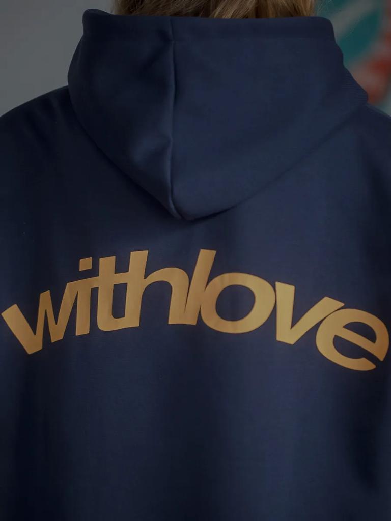 Withlove Letter Printed Hoodie Men Women Couple's Oversized Sweatshirt Harajuku Streetwear Tracksuit Female Male Clothing