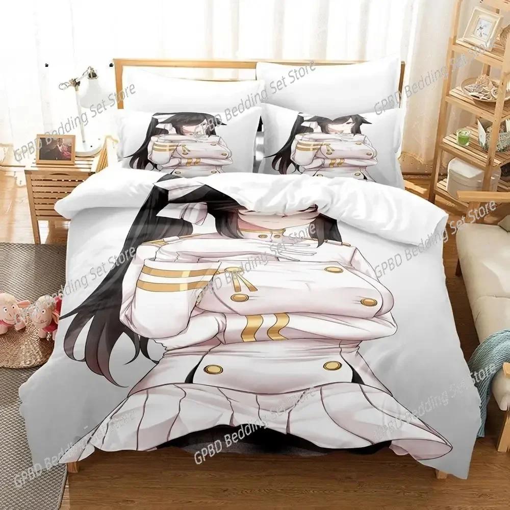 3D Печать Аниме Azur Lane 3D Комплект Постельного Белья Пододеяльник Наволочки Односпальный Twin Full Queen King Размер Домашний Декор Одеяло Подарок Мальчикам Quil