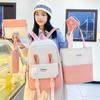 School Bag, Cute School Bag, High-capacity Casual Backpack for Primary and Secondary School Students, Five-piece Set, Bunny Girl Backpack.