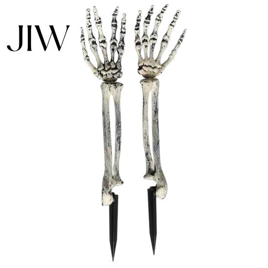 Creepy Skeleton Party Props Realistic Stake, Spooky Halloween Skull Hand Yard Sign for Outdoor Garden Lawn Graveyard Decor Decorative Stakes