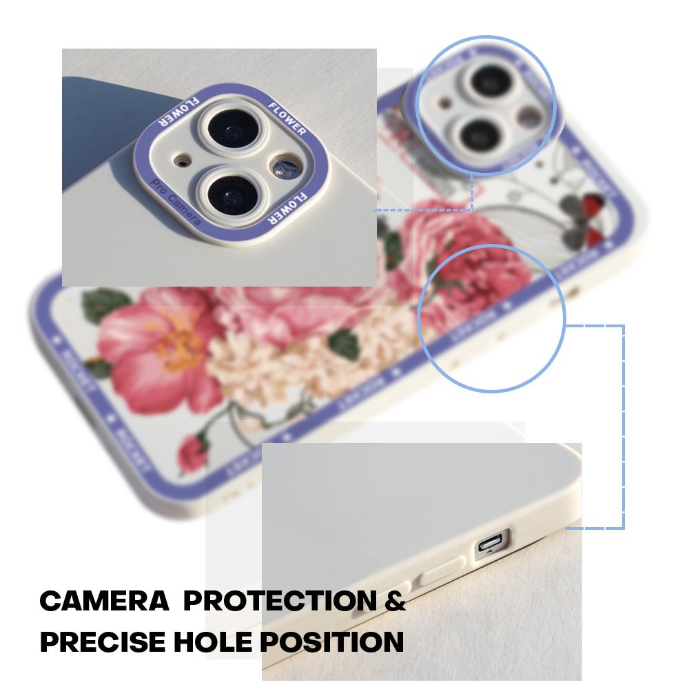 Мягкая резина с рисунком и полным покрытием, дизайн защиты камеры, противоударный чехол для телефона для iPhone, Samsung, Huawei, Honor, Xiaomi, Redmi, OPPO, Realme Vivo