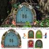 Fairys Doors For Trees Outdoor Miniature Fairys Door For Tree Decoration Fairys Garden Accessories