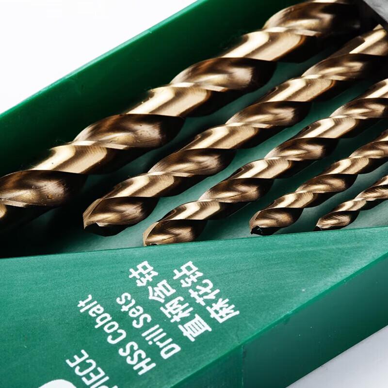 Набор из 6 прямых кобальтовых спиральных сверл SATA