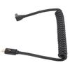 Retractable Coiled USB Type C to C Cable 3.3ft 40Gbps Supports 8K UHD Fast Charging USB 4.0 Data Syncing Wire for Laptop