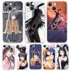 Rascal Does Not Dream of Bunny Girl для iPhone 14 13 11 12 Pro Max X XR XS Чехол для телефона для iPhone 14 7 8 Plus SE Прозрачный мягкий чехол